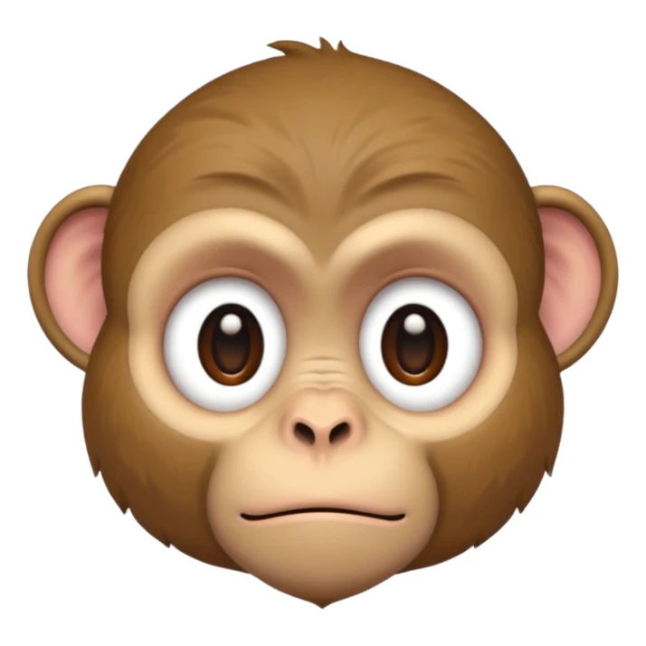 sad monkey sticker