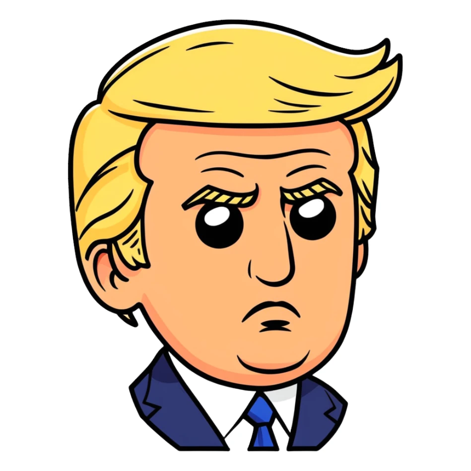 Trump with black eye  sticker
