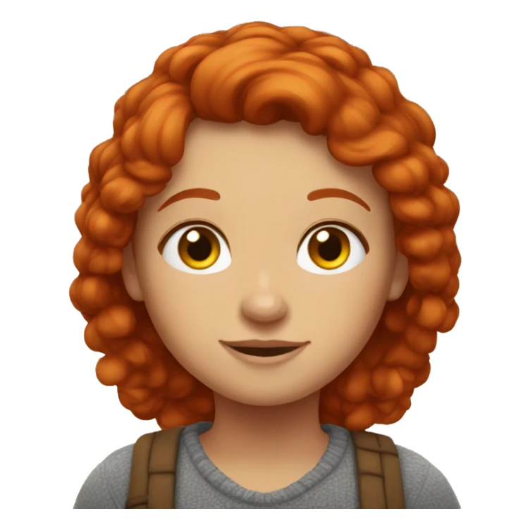 Cozy redhead sticker