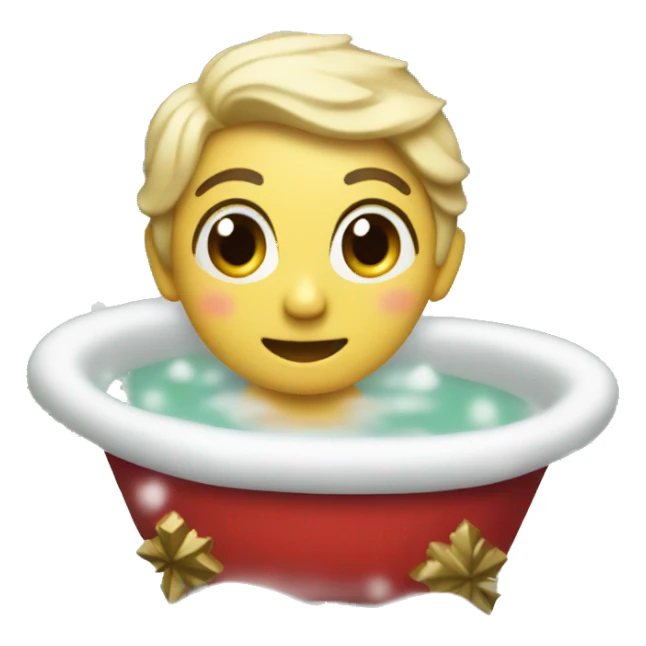 A Christmas bath sticker
