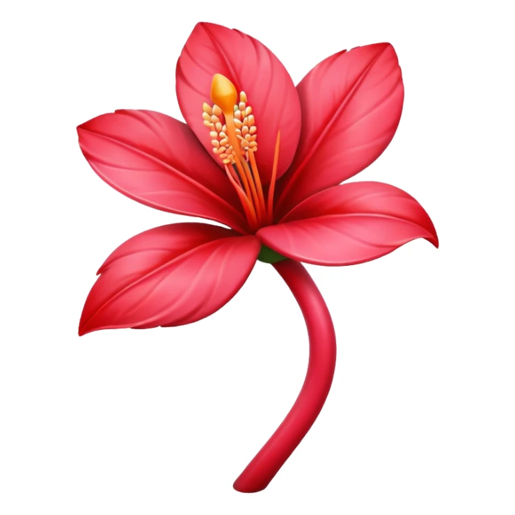 flamingo flower  sticker