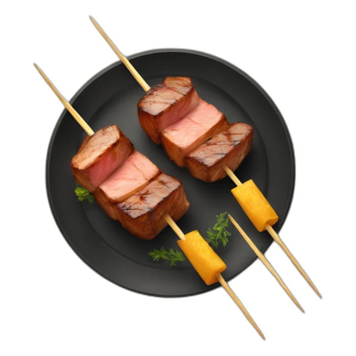 Picanha on a skewers sticker