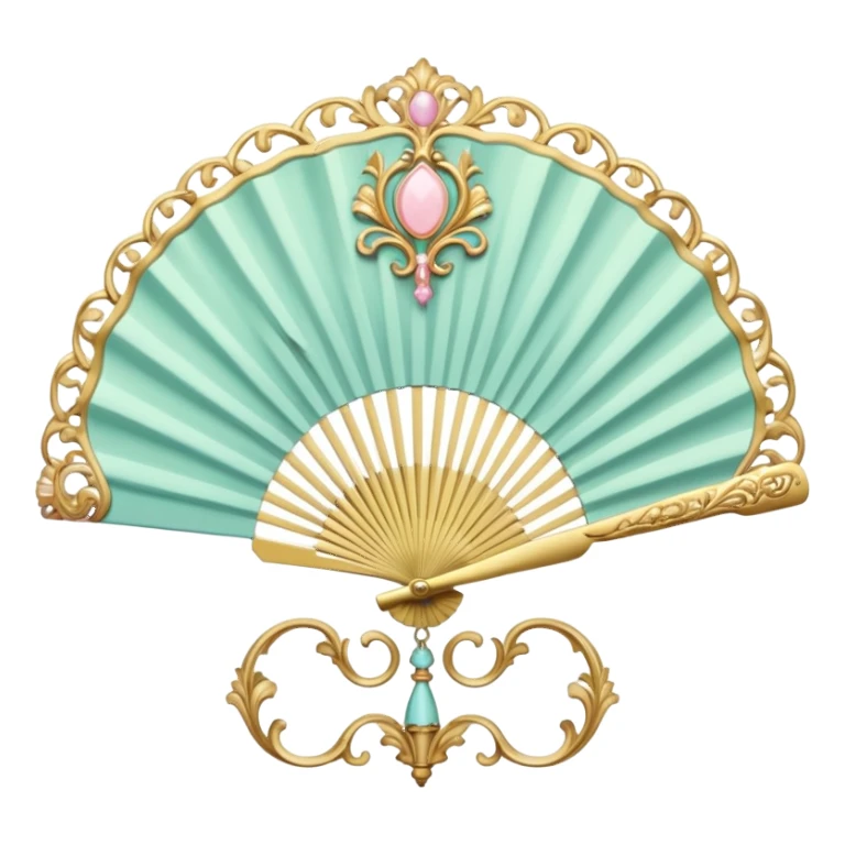 rococo fan sticker