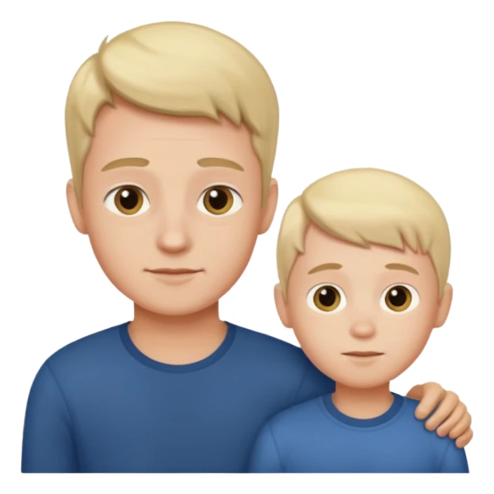 BOY WITH FATHER sticker