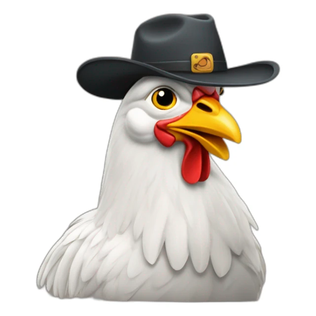 GALLINA TURULECA CON GORRO DE SHEF sticker