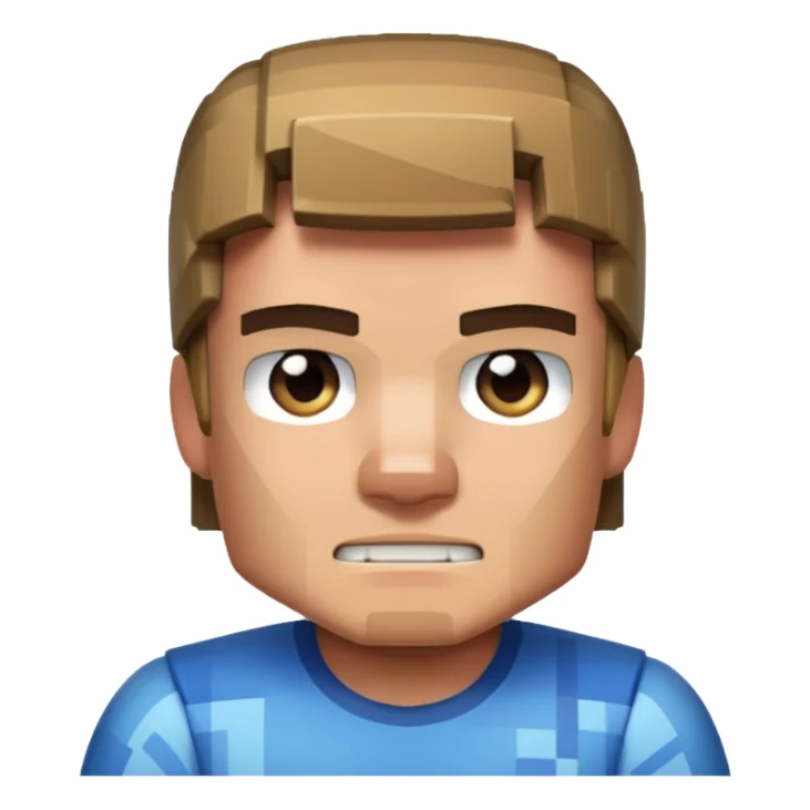 A minecraft character Steve which is doing mean 67 sticker