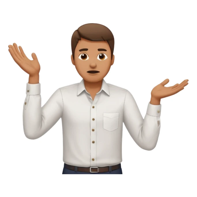 A man throwing papers in the air, frustrates sticker