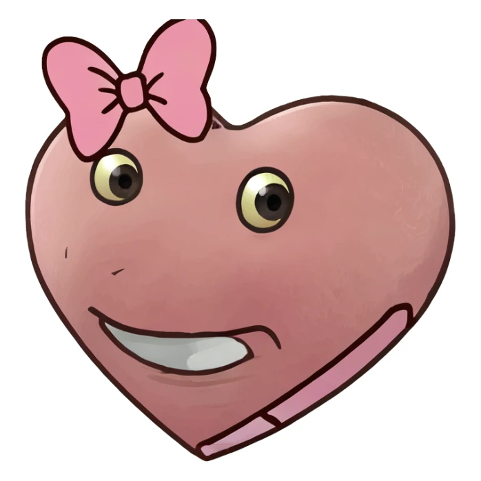 cuore rosa con fiocco sticker