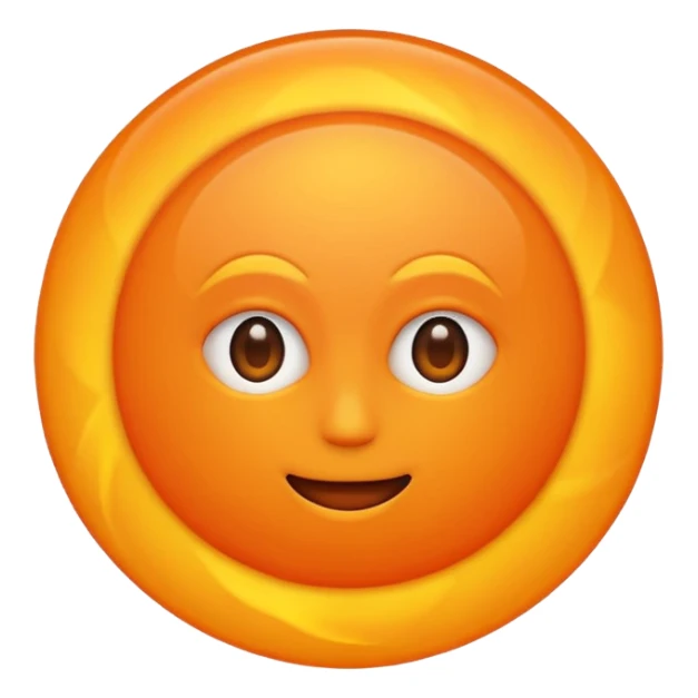 sun in 2d  a glowing circle sticker