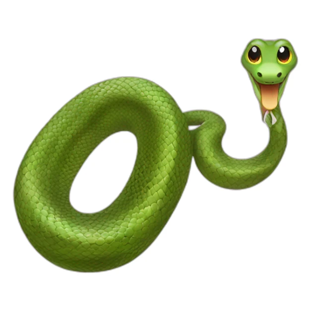 Snake with nail polish sticker