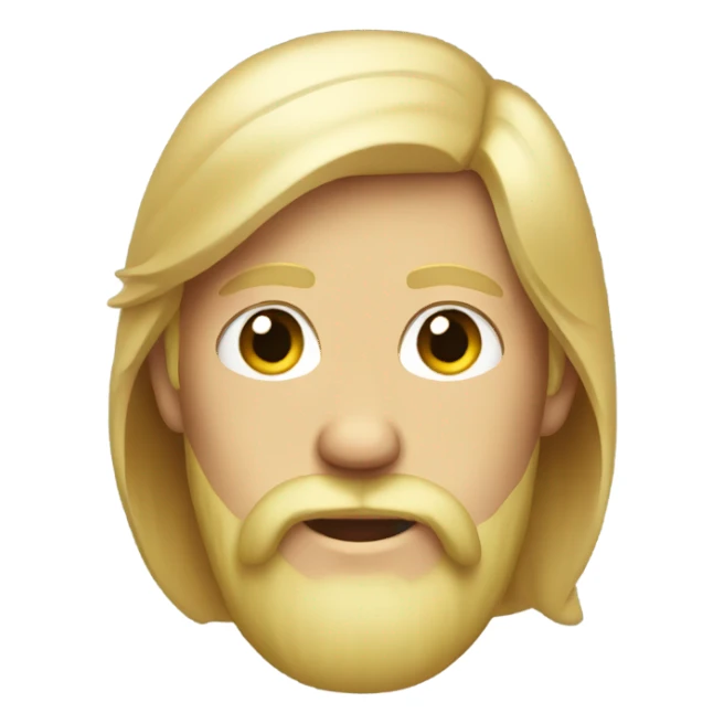 blond boy with long ass beard sticker