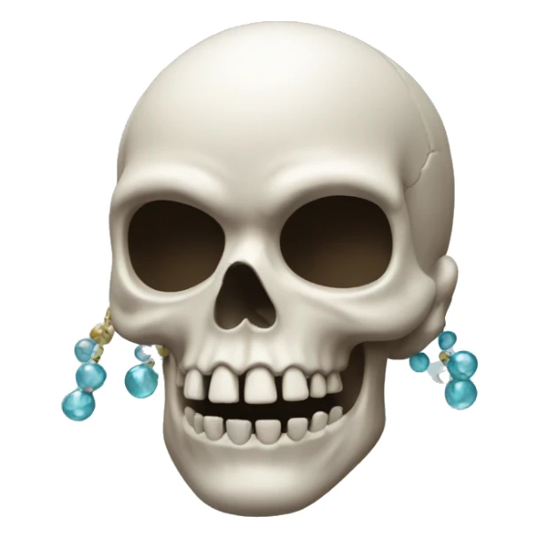 do a skull with the blowing bead sticker