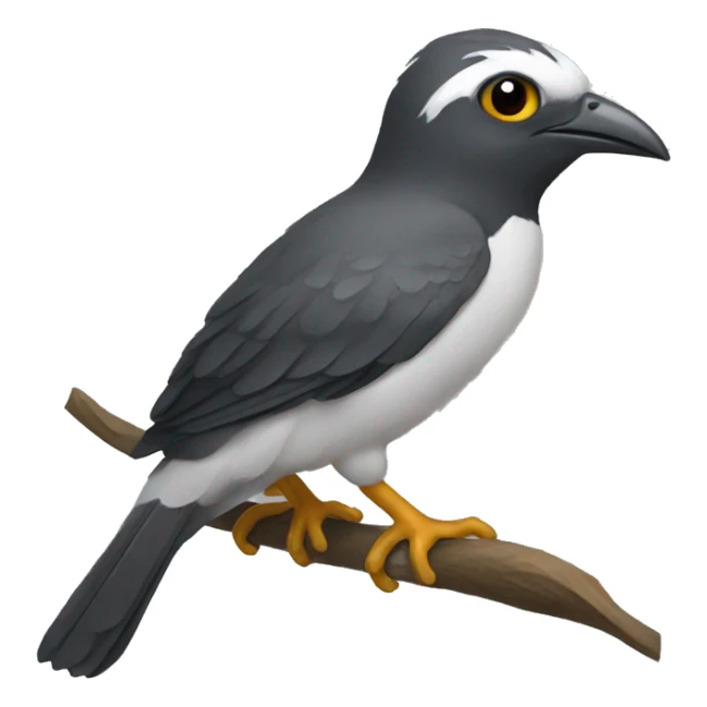 Cagou new caledonia bird sticker