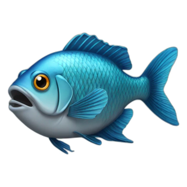 Man fish sticker