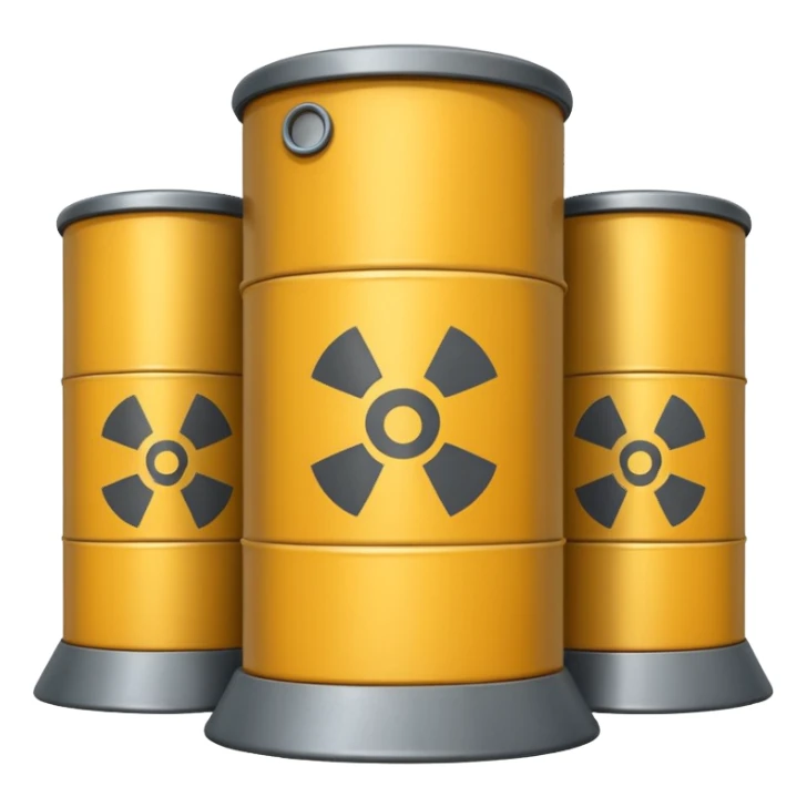 realistic nuclear power  plant with 6 nuclear core sticker