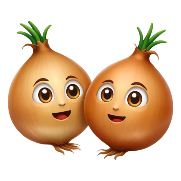 Onions talking to eachother sticker