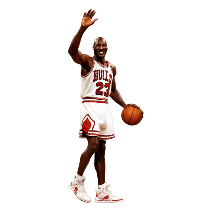 michael jordan gives you high five sticker