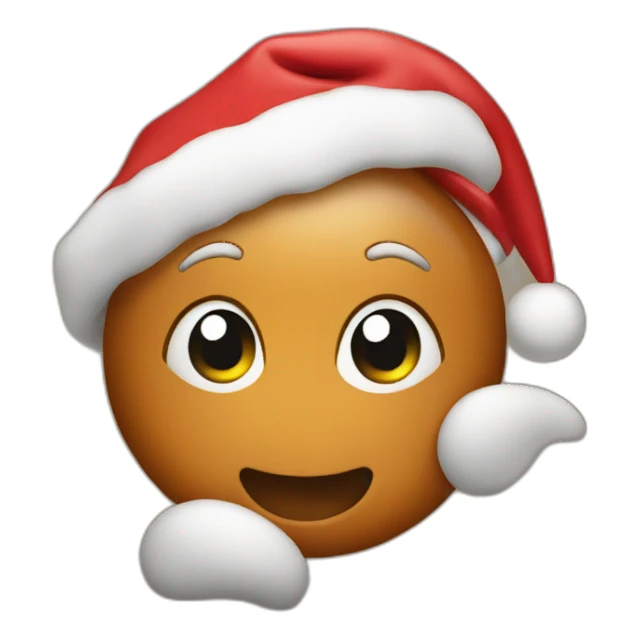 Christmas caramel sticker