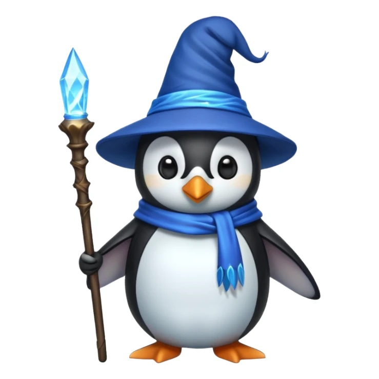 Penguin Wizard sticker