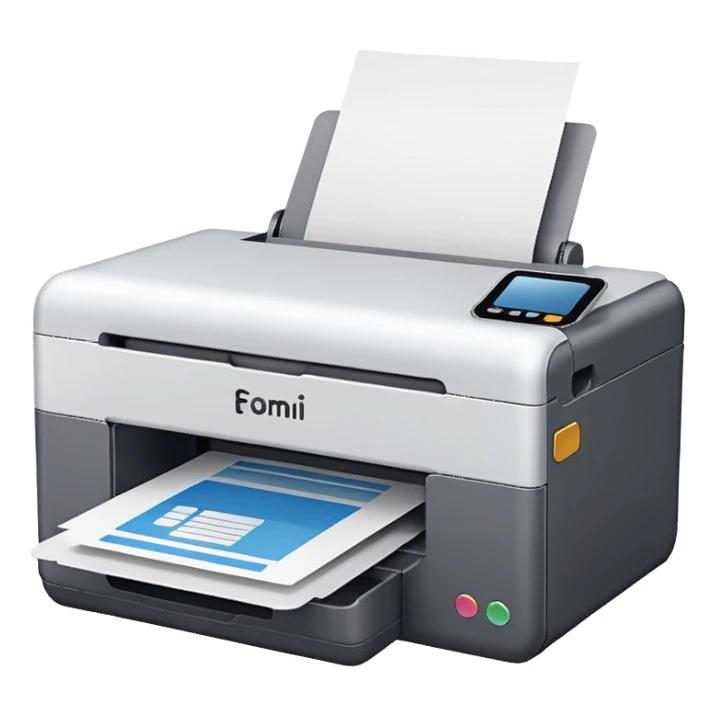 paper printer sticker