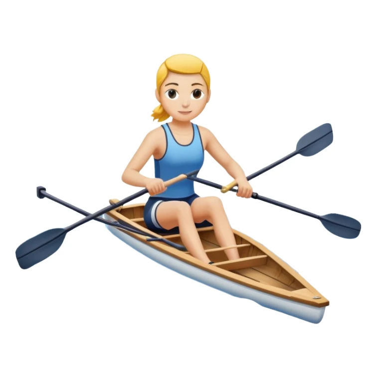 rower on the water sticker