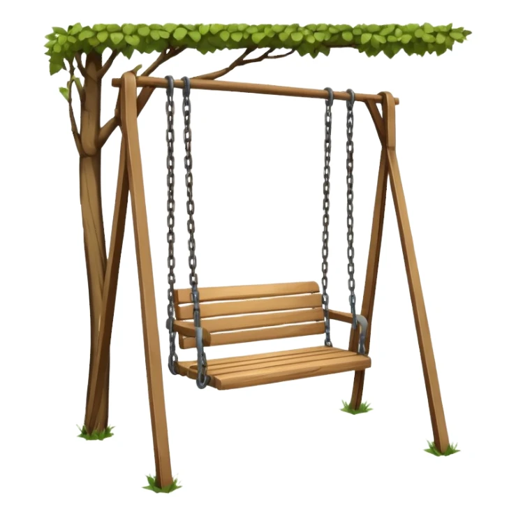 Swing in public park sticker