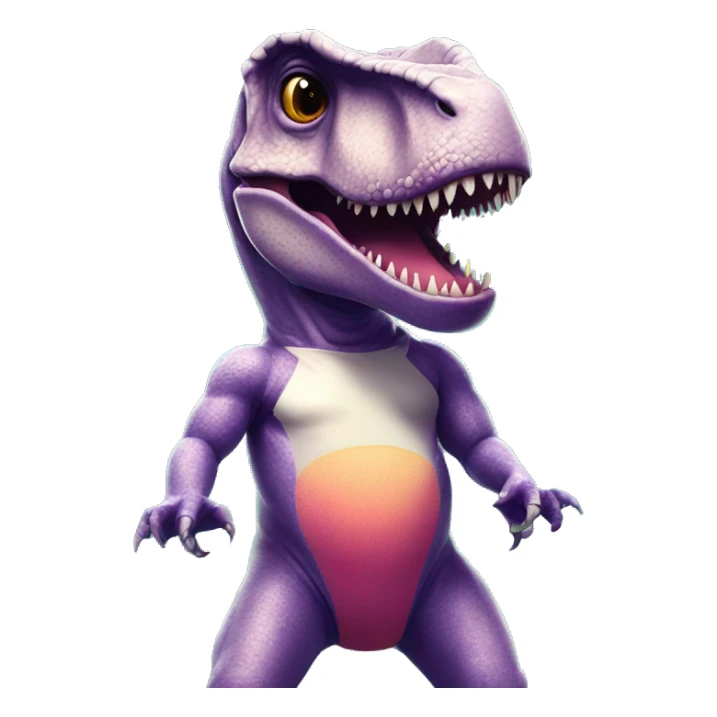 t-rex in a bathing suit in space  sticker