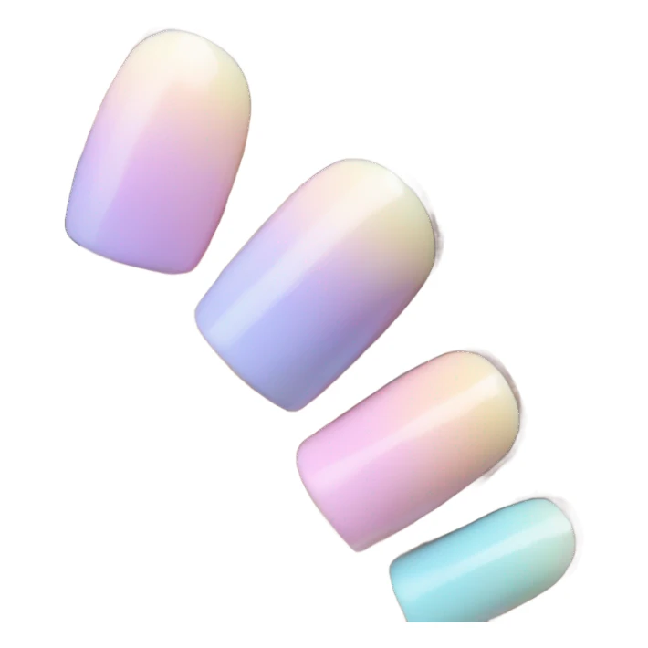 Pastel ombré nails  sticker