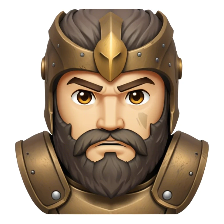 Bearded spartan  sticker