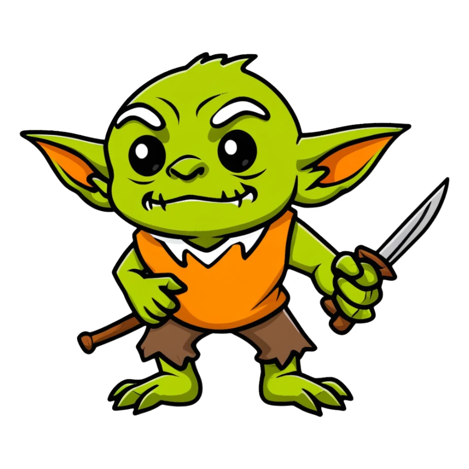 Steven Miller as a goblin cartoon sticker sticker