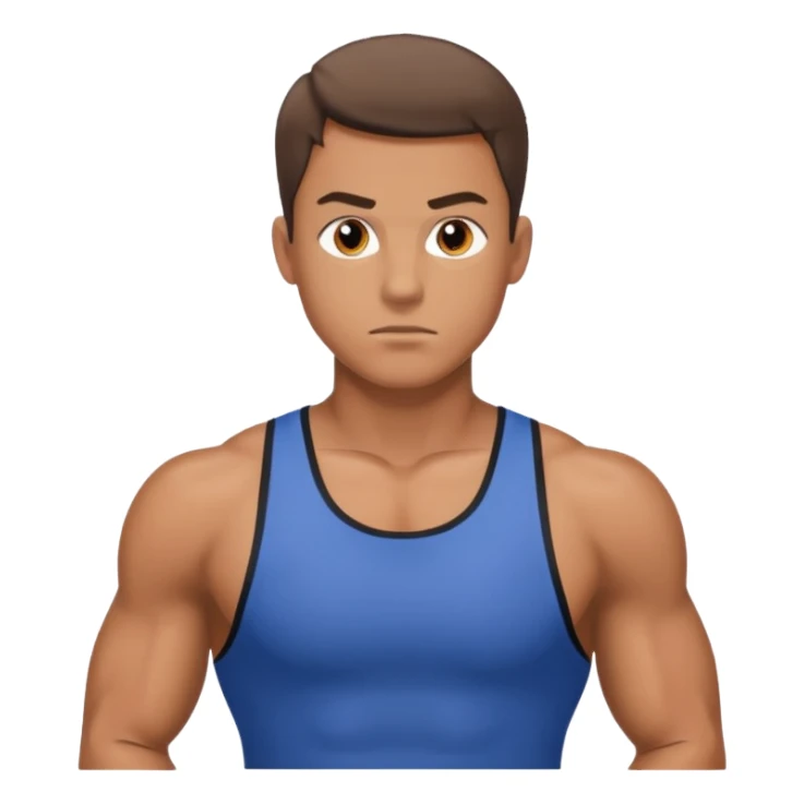 young guy in gym sticker