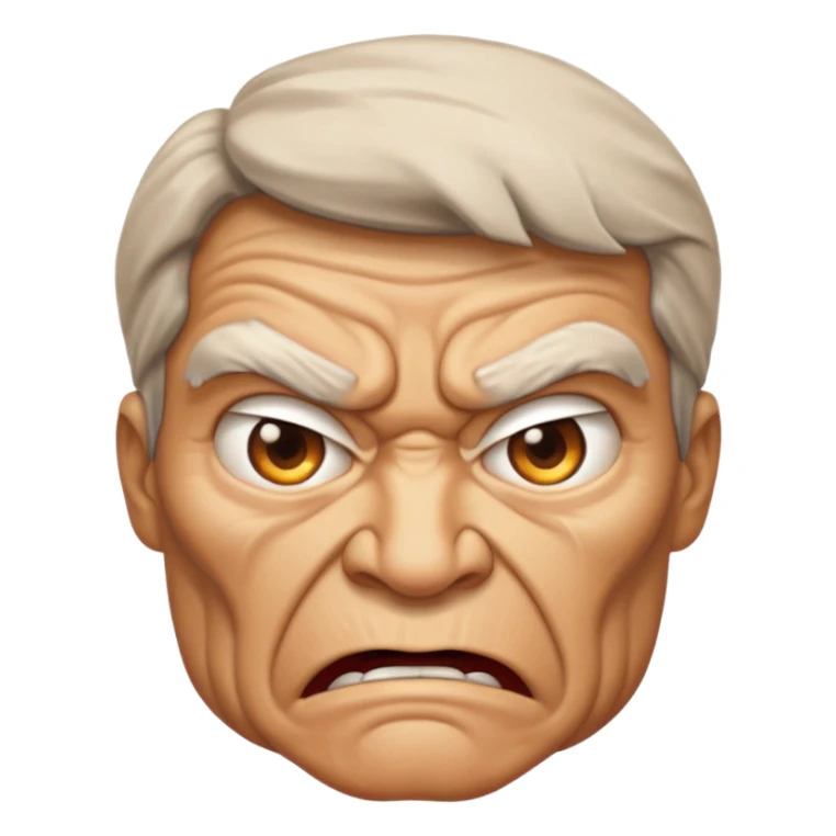 Visage en colère  sticker