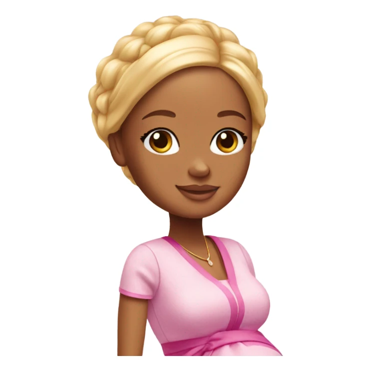 Pregnant barbie in labor sticker