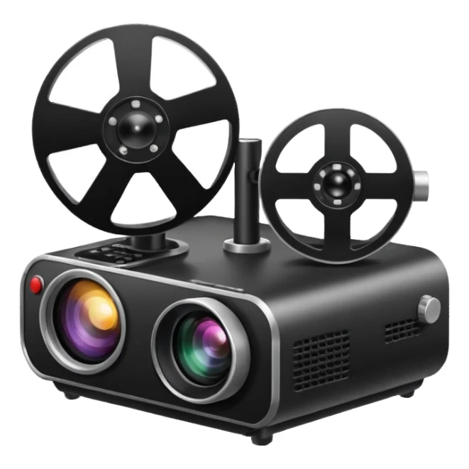 round small projector sticker