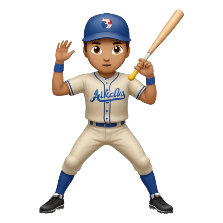 Baseball Player Center Fill sticker