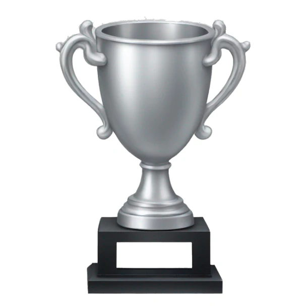 silver trophy sticker