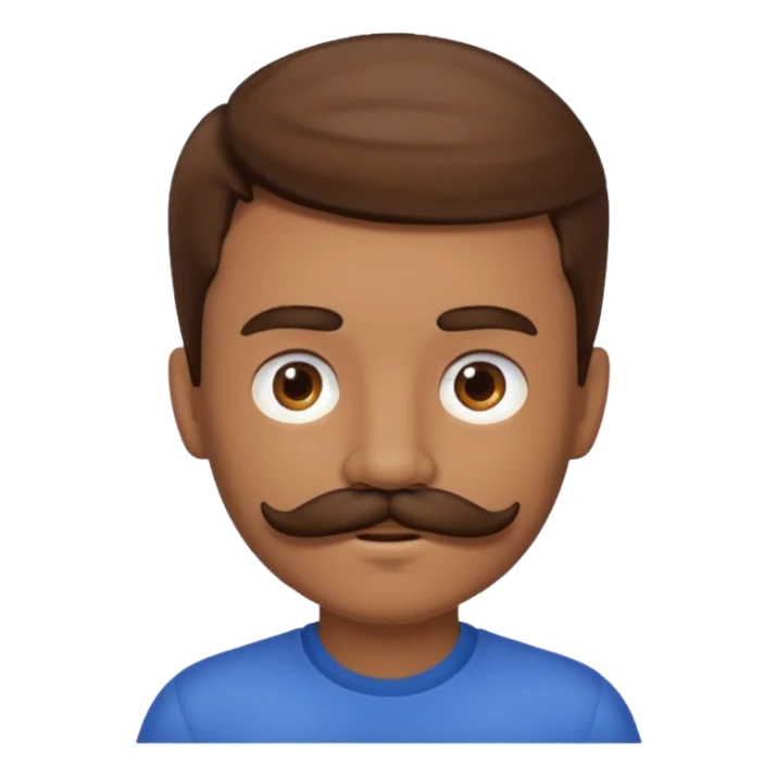 mustache boy,Big mustache. sticker