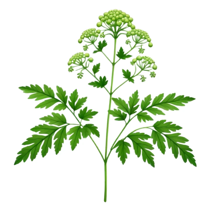 Sweet Cicely plant  sticker