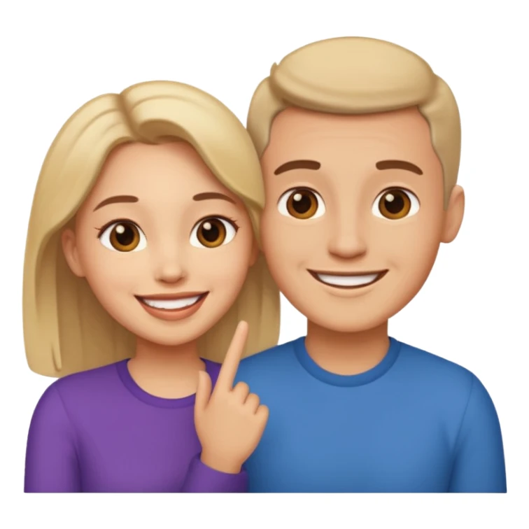 couple in love talking sticker