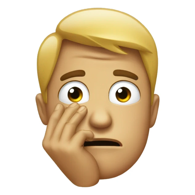 Facepalm emoji sticker