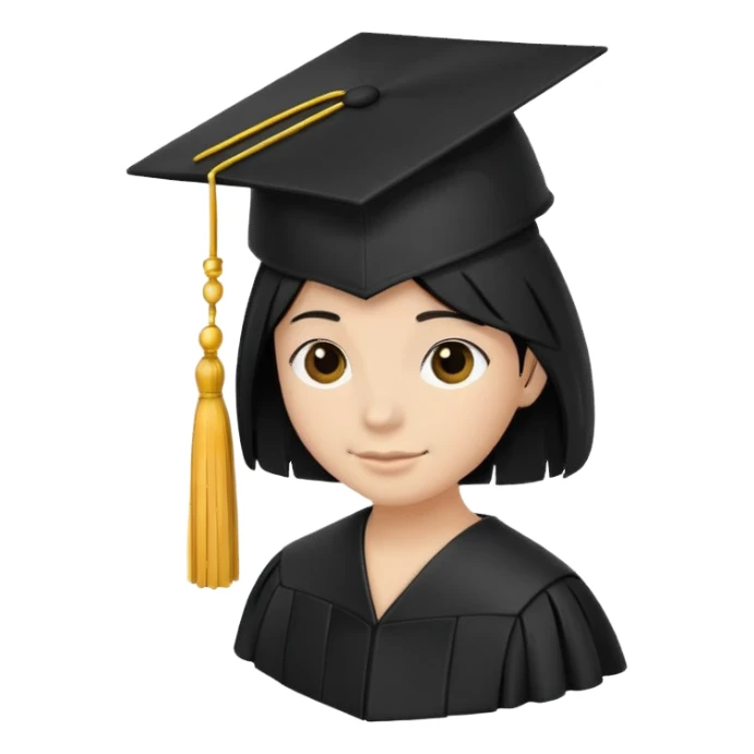 black graduation cap  sticker