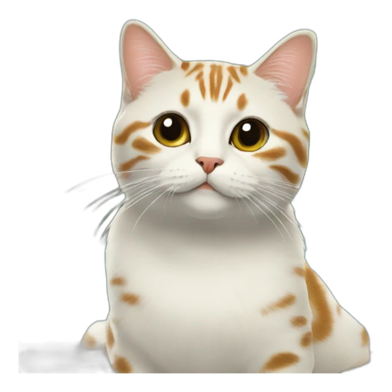 Tortu sur chat sticker