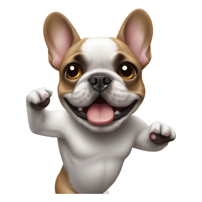 Dancing French bulldog sticker
