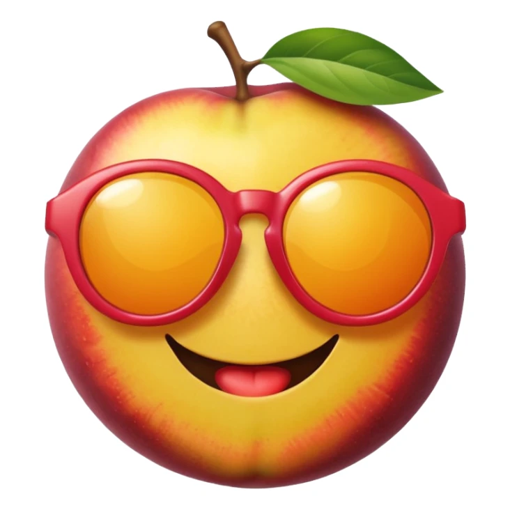 fruit with sunglasses sticker