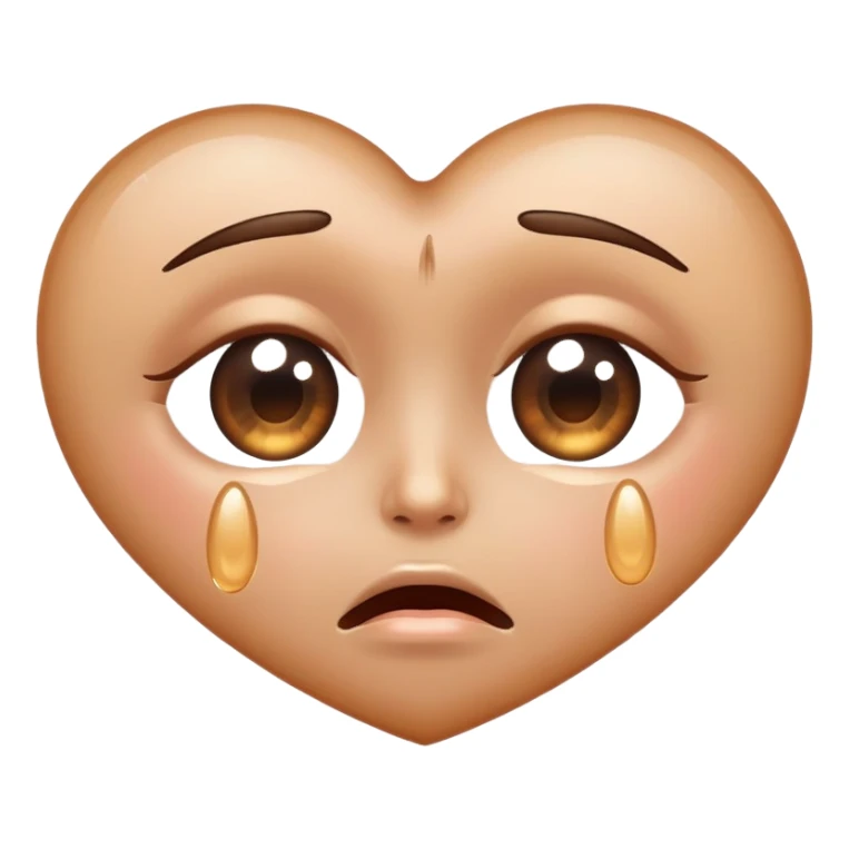 crying heart eyes  sticker