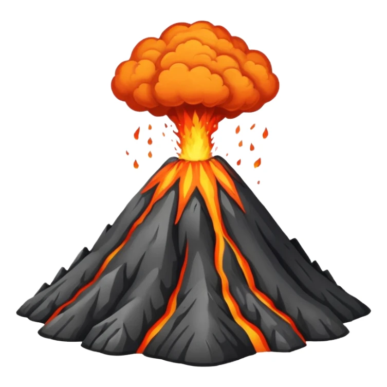volcano sticker