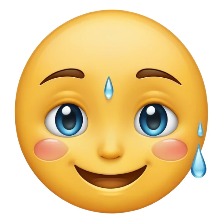 Combine laughing and crying emoji sticker
