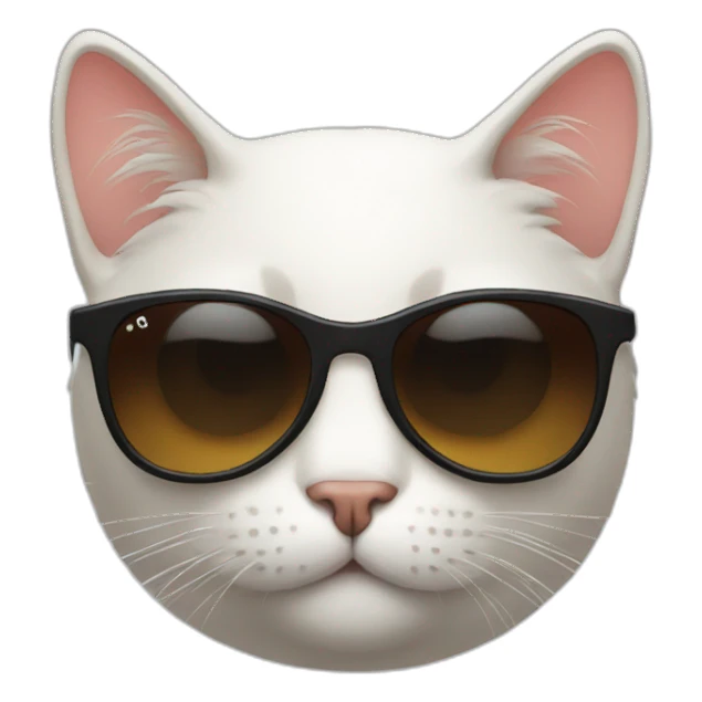 Cat with sunglasses sticker