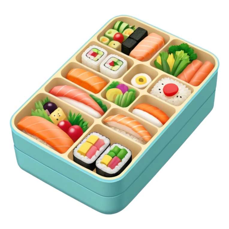 a pastel bento sticker