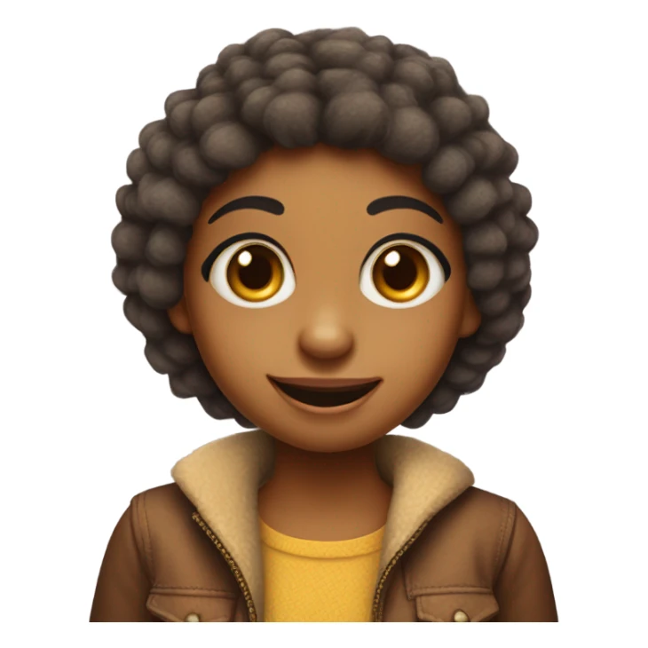 Funny monkey girl sticker